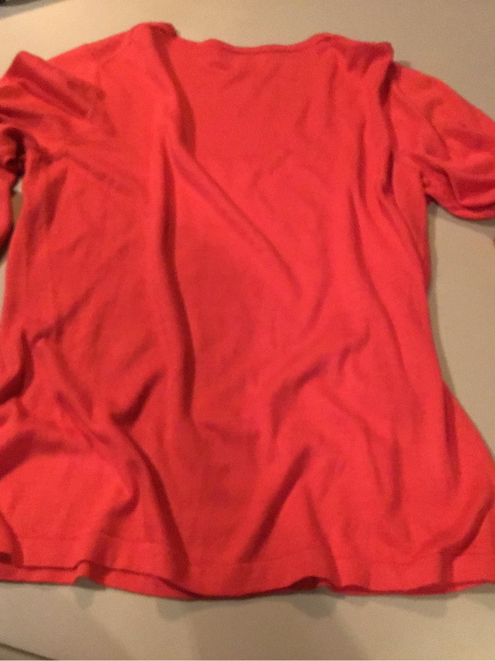 Banana Republic Scoop Neck Tee in Coral Red - Picture 9 of 14